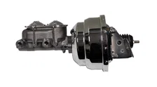 Power booster kit 8 inch dual booster 1-1/8 inch bore master (Chrome) image 1