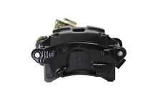 Rear Disc Brake Kit  with Drilled Rotors and Black Powder Coated Calipers image 6