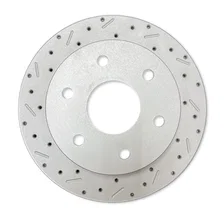 Rear Disc Brake Kit  with Drilled Rotors and Zinc Plated Calipers image 6