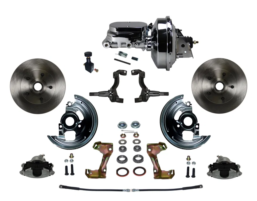 Power Front Kit with Plain Rotors and Zinc Plated Calipers