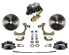 Manual Front Kit with Plain Rotors and Zinc Plated Calipers for Chevrolet image 1