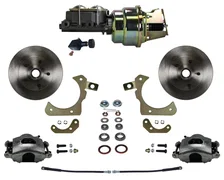 Power Front Kit with Plain Rotors and Zinc Plated Calipers for Chevrolet image 1