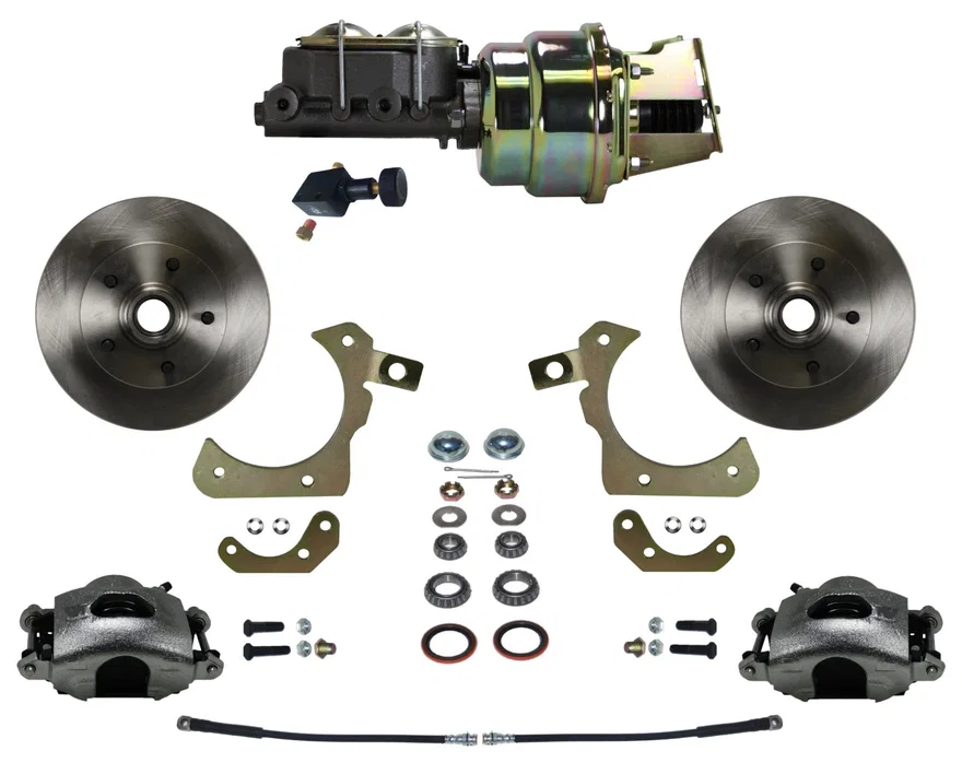 Power Front Kit with Plain Rotors and Zinc Plated Calipers for Chevrolet