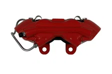 Power Front Kit with Drilled Rotors and Red Powder Coated Calipers image 2