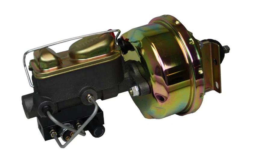 7 inch power booster, 1 inch bore master adjustable combo valve (Zinc) for Ford Mustang