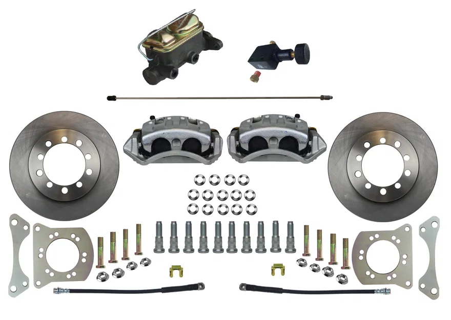 Manual Front Kit with Plain Rotors and Zinc Plated Calipers for Ford Bronco