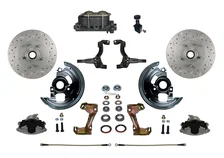 Manual Front Kit with Drilled Rotors and Zinc Plated Calipers image 1