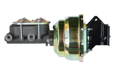 8 inch dual power booster, 1 inch bore master (Zinc) for Ford F-100 image 1