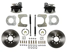 Rear Disc Brake Kit  with Plain Rotors and Zinc Plated Calipers for Jeep image 1