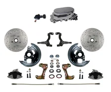Manual Front Kit with Drilled Rotors and Zinc Plated Calipers image 1
