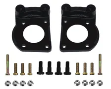 Power Front Kit with Drilled Rotors and Red Powder Coated Calipers for Ford Mustang image 5