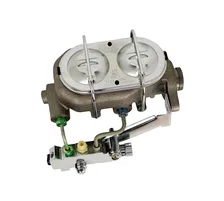 Manual Hydraulic Kit with pre-bent lines and disc/drum valve (Chrome) image 2