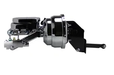 8 inch dual power booster, 1 inch bore master disc/drum (Chrome) image 1