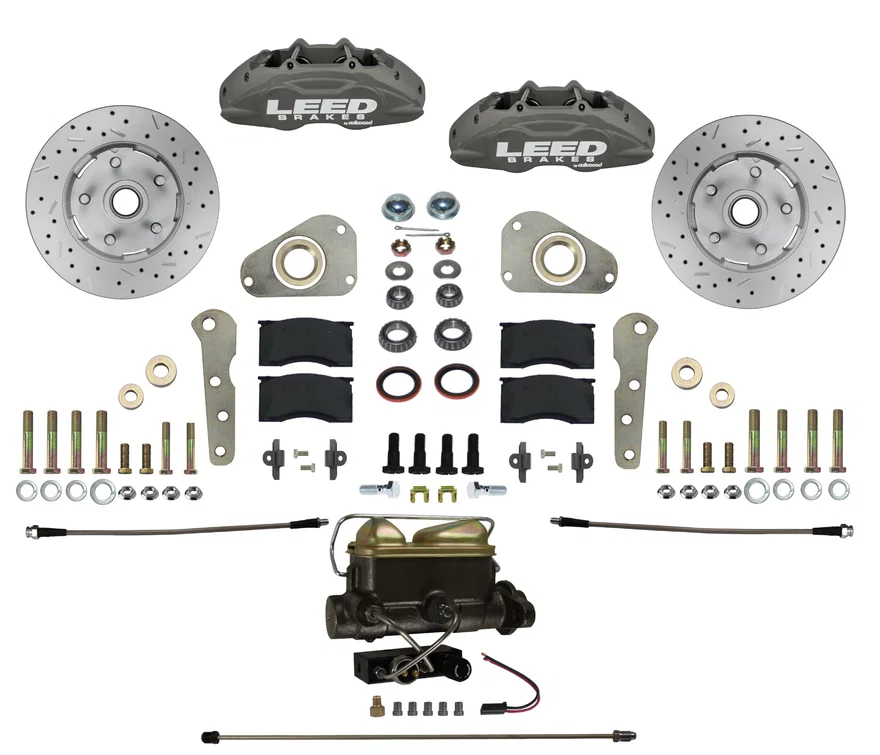 Power Front Kit with Drilled Rotors and Anodized Calipers