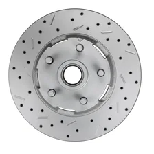 Power Front Kit with Drilled Rotors and Zinc Plated Calipers image 7