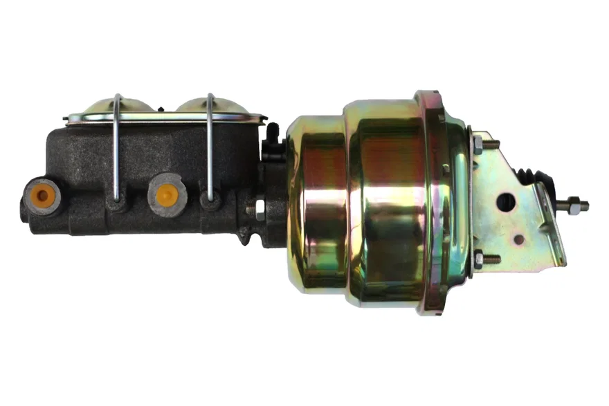 7 inch dual power booster, 1-1/8 inch bore master (Zinc)