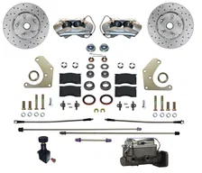 Manual Front Kit with Drilled Rotors and Zinc Plated Calipers image 1