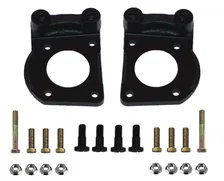 Power Front Kit with Drilled Rotors and Red Powder Coated Calipers image 5