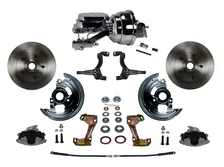 Power Front Kit with Plain Rotors and Zinc Plated Calipers image 1