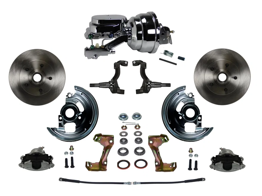 Power Front Kit with Plain Rotors and Zinc Plated Calipers
