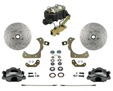 Manual Front Kit with Drilled Rotors and Zinc Plated Calipers for Chevrolet image 1