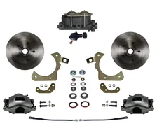 Manual Front Kit with Plain Rotors and Zinc Plated Calipers for Chevrolet image 1