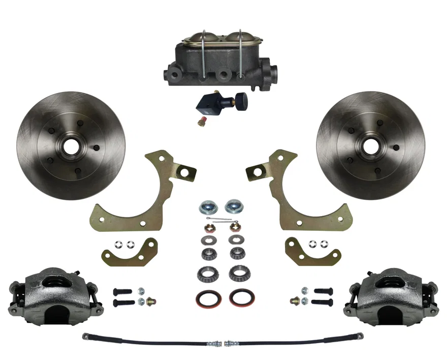 Manual Front Kit with Plain Rotors and Zinc Plated Calipers for Chevrolet