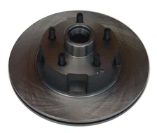 Front Spindle Kit with Plain Rotors and Zinc Plated Calipers image 2