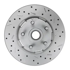 Power Front Kit with Drilled Rotors and Zinc Plated Calipers image 2