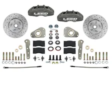 Front Spindle Kit with Drilled Rotors and Anodized Calipers image 1