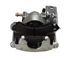 Rear Disc Brake Kit  with Drilled Rotors and Zinc Plated Calipers image 4