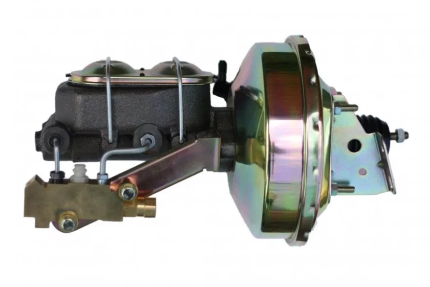 9 inch power booster, 1-1/8 inch bore master disc/drum (Zinc)
