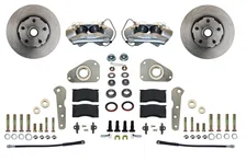 Front Spindle Kit with Plain Rotors and Zinc Plated Calipers image 1
