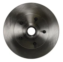 Front Power 2" Drop Spindle Kit with Plain Rotors and Zinc Plated Calipers image 2