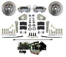 Power Front Kit with Plain Rotors and Zinc Plated Calipers image 1