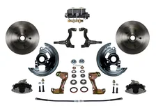 Manual Front Kit with Plain Rotors and Zinc Plated Calipers image 1