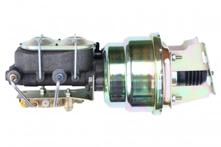 7 inch dual power booster, 1-1/8 inch bore master disc/disc (Zinc)