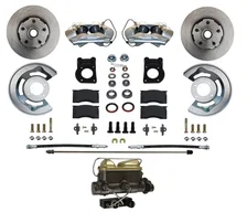 Manual Front Kit with Plain Rotors and Zinc Plated Calipers image 1