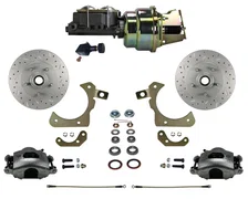Power Front Kit with Drilled Rotors and Zinc Plated Calipers for Chevrolet image 1