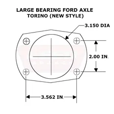 Rear Disc Brake Kit with Plain Rotors and Zinc Plated Calipers image 2