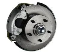 Front Spindle Kit with Plain Rotors and Zinc Plated Calipers for Chevrolet Chevy II image 2