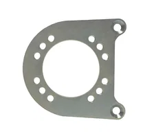 Rear Disc Brake Kit  with Drilled Rotors and Red Powder Coated Calipers image 4