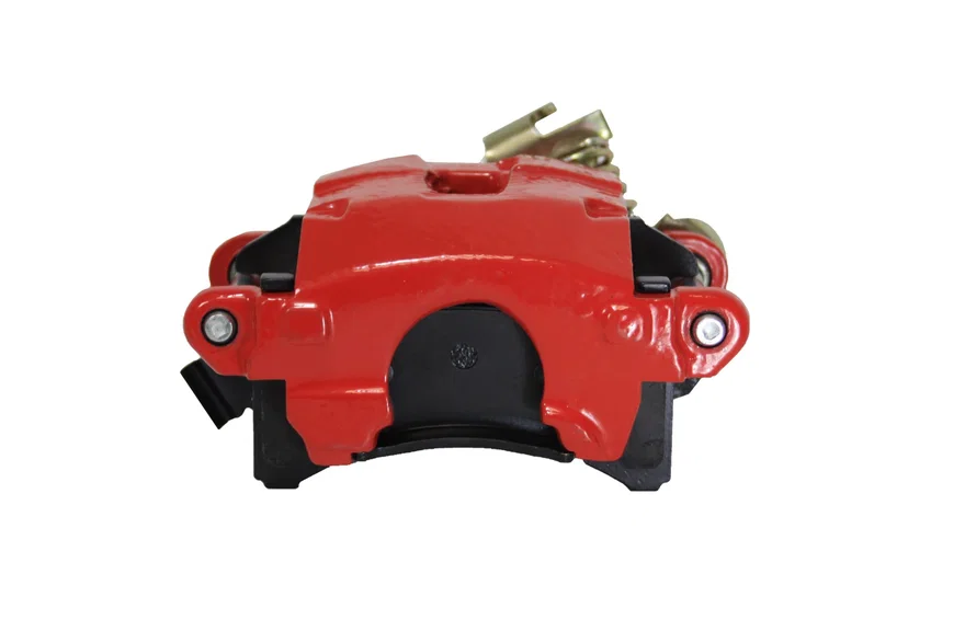 Rear Disc Brake Caliper with Parking Brake Red Powder Coated RH for Cadillac