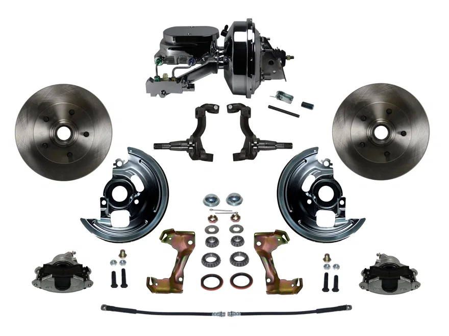 Power Front Kit with Plain Rotors and Zinc Plated Calipers