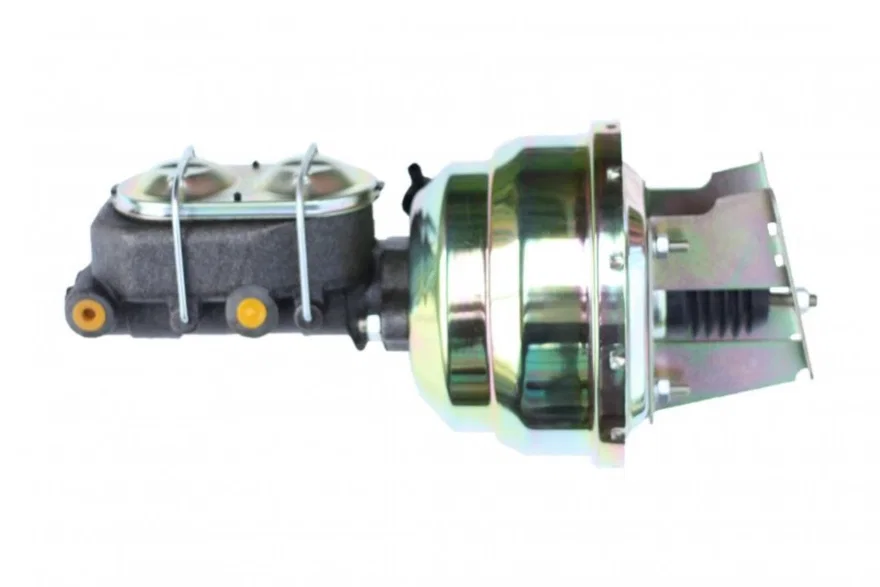 8 inch dual power booster, 1-1/8 inch bore master (Zinc)