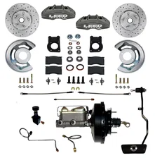 Power Front Kit with Drilled Rotors and Anodized Calipers image 1