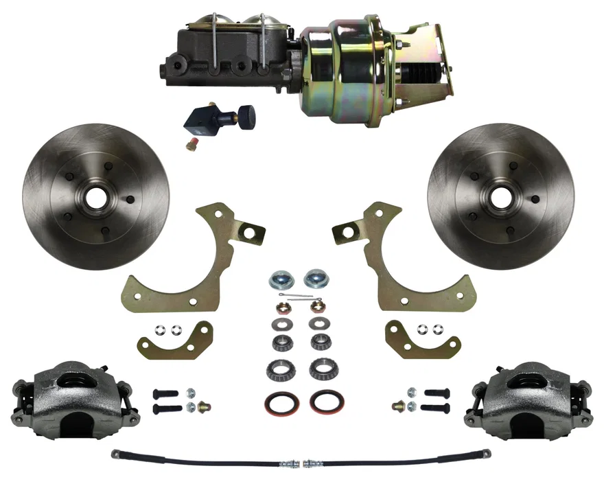 Power Front Kit with Plain Rotors and Zinc Plated Calipers for Chevrolet