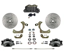 Manual Front Kit with Drilled Rotors and Zinc Plated Calipers for Chevrolet image 1