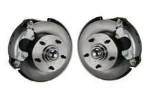 Front Spindle Kit with Plain Rotors and Zinc Plated Calipers image 1