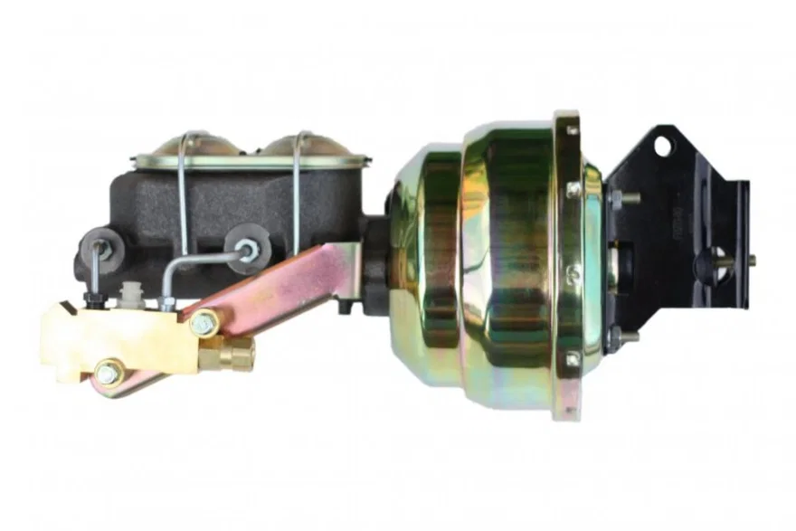 8 inch dual power booster, 1-1/8 inch bore master disc/disc (Zinc)